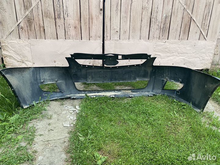 Передний бампер priora 2 черная пантера