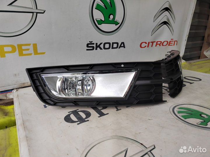 Комплект туманок с рамками Skoda Octavia A7 13-17