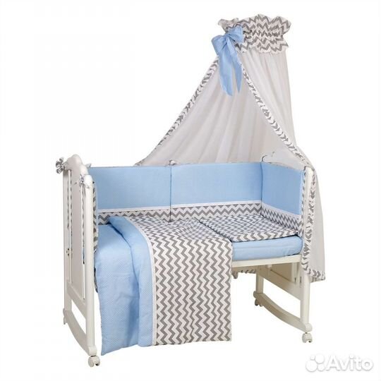 Набор в кроватку Polini kids 7предметов