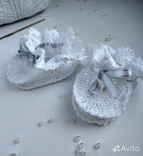 Вяжу на заказ.Крючком.Детям.Пинетки,юбочки и др
