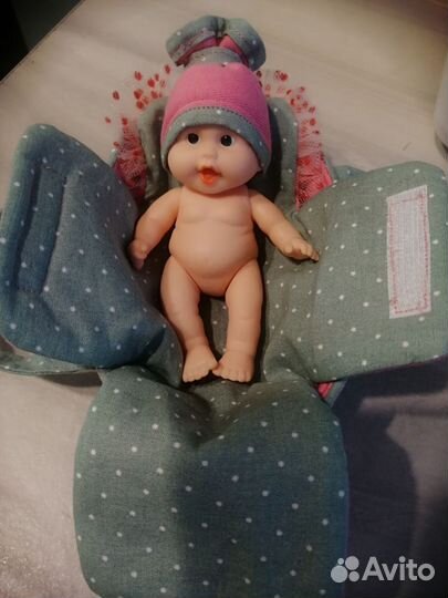 Пупс в люльке и конвертике