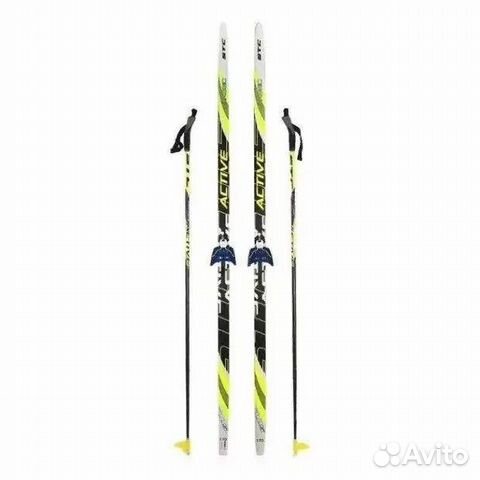 Лыжи беговые Larsen Active с палками и ботинками