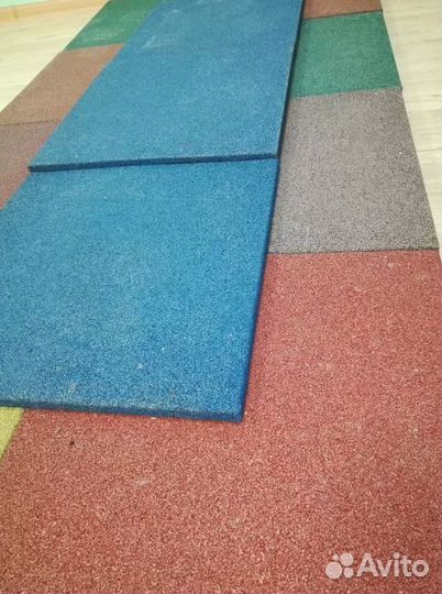Резиновая плитка и брусчатка 500х500х30мм