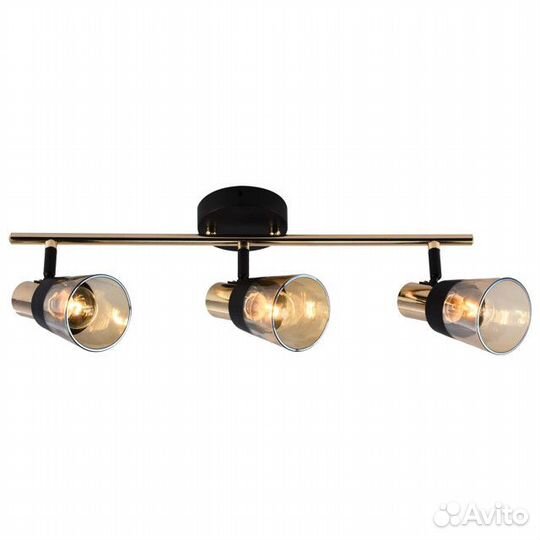 Спот escada Brandy E14 3х40Вт черный золотой