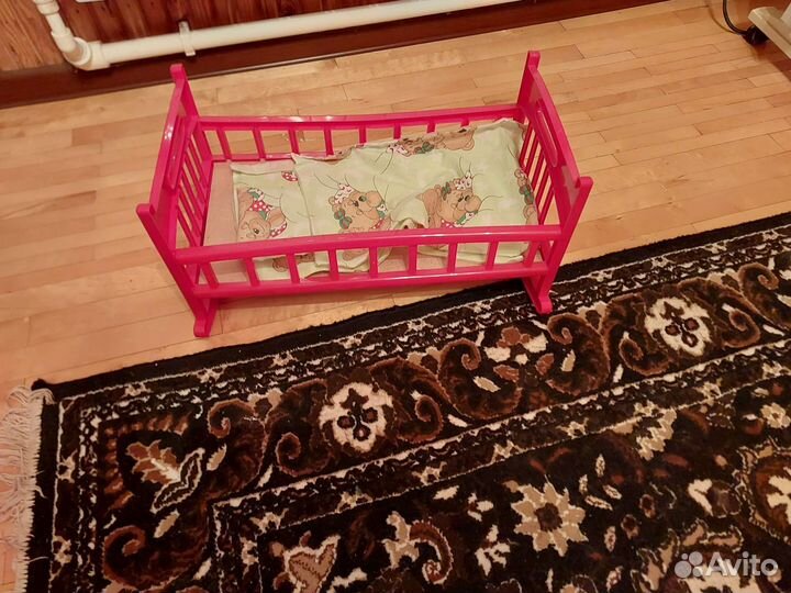 Коляска для кукол и кроватка