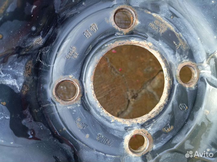 Зимняя резина 205 55 16 диски r16 литые рено