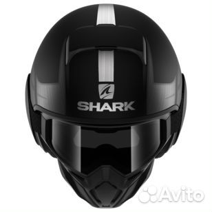 Шлем shark street drak tribute RM MAT Black-Silver