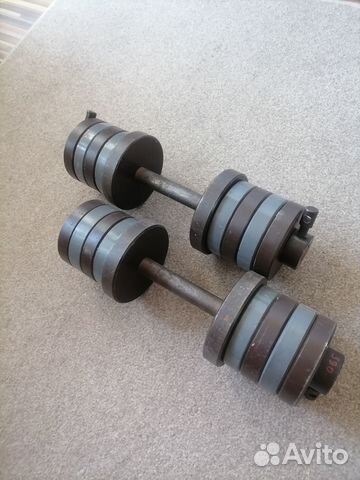 Гантели разборные по 25 кг. Общий вес 50 кг