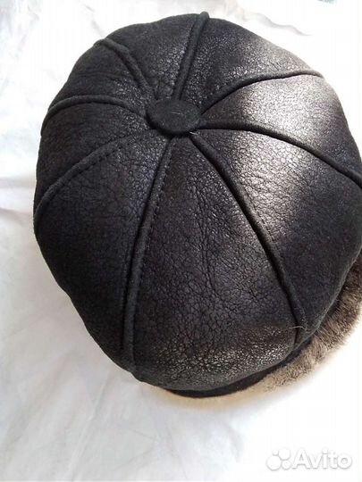 Шапка женская замша и мутон