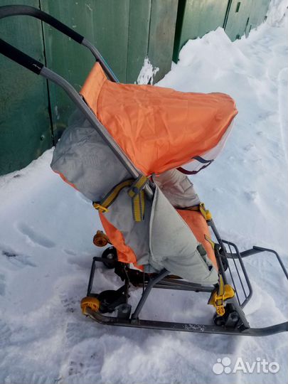 Детские санки коляска