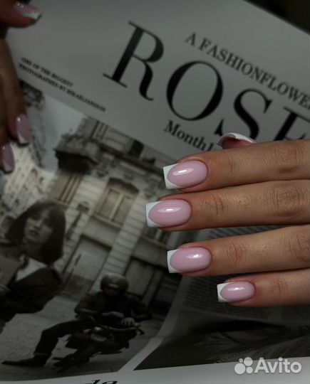 Маникюр наращивание ногтей