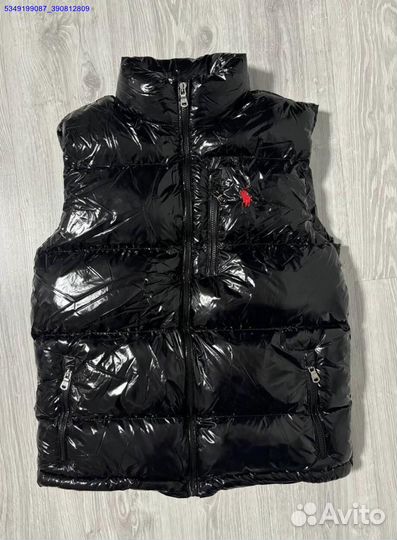 Уникальная жилетка Polo Ralph Lauren с глянцем