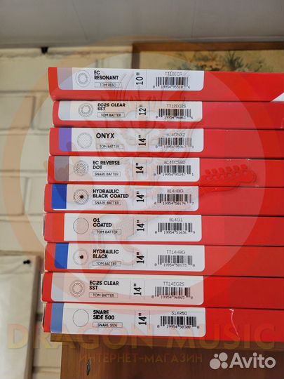 Пластики Evans новые