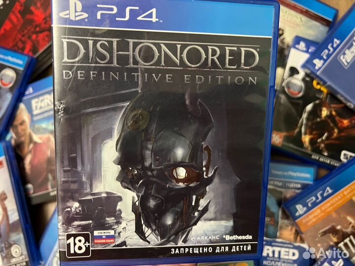 Диск Dishonored Definitive Edition PS4