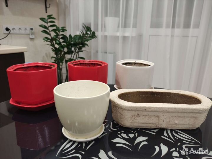 Горшки цветочные керамические