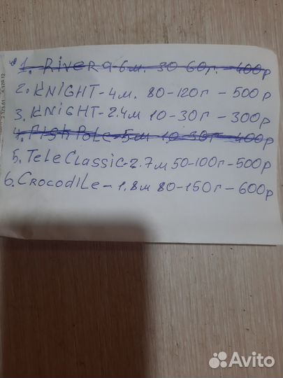 Спининги и удочки бу