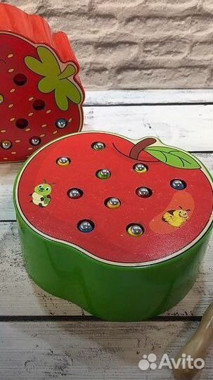 Игра развивающая рыбалка Яблочко