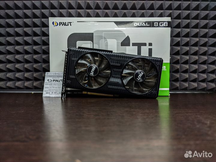 Видеокарта palit dual Nvidia GeForce RTX 3060Ti