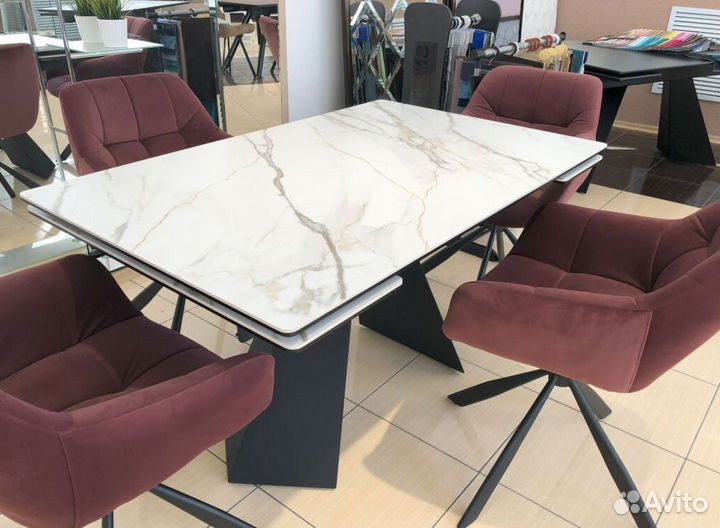 Стол из керамогранита раздвижной SKR-10249