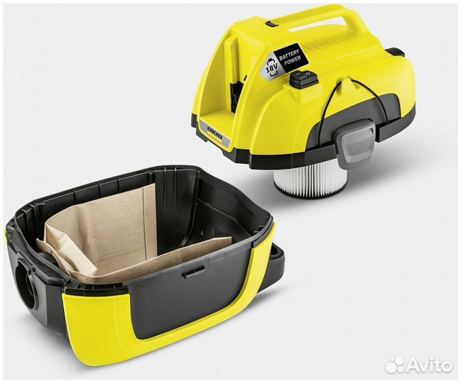 Автомобильный пылесос Karcher WD1 Compact Battery