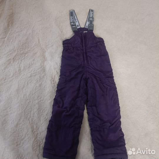 Зимние брюки на подтяжках 116