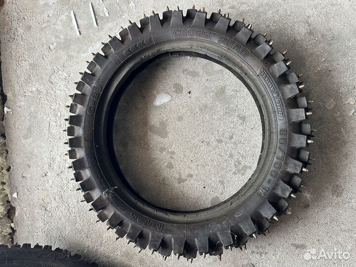 Шипованная резина на детский мотоцикл 12 и 14