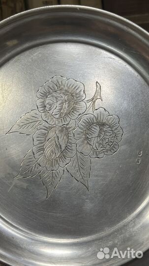 Набор коньячный серебро всхв