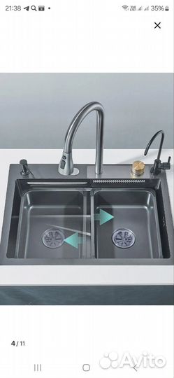 Раковина водопад для кухни