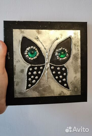 Винтажное панно бабочка шведция