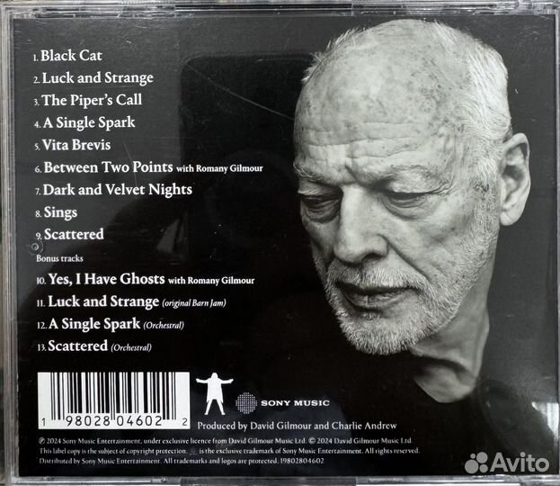 Cd диски с музыкой David Gilmour 2024 Pink Floyd