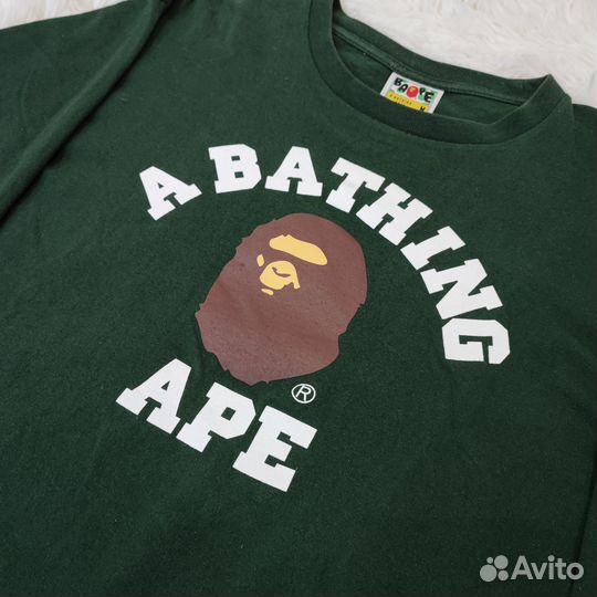 Лонгслив Bape A Bathing Ape Logo Оригинал