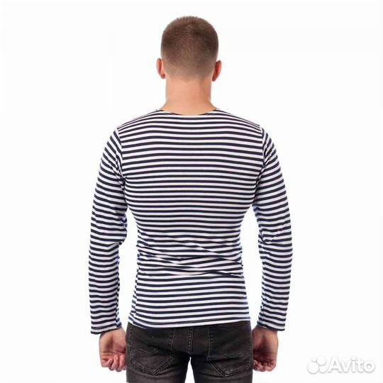 Тельняшка летняя с синей полосой вмф