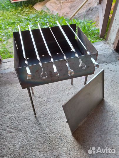 Мангал разборный с шампурами