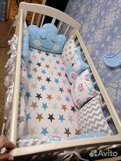 Бортики в кроватку