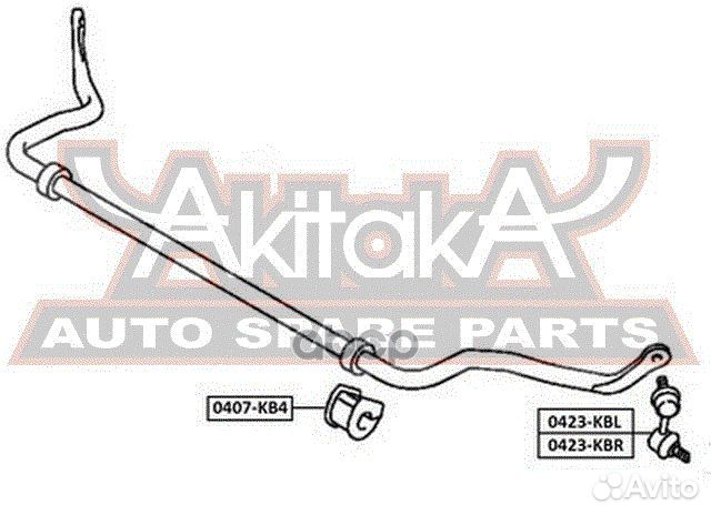 Втулка переднего стабилизатора D25 0407-KB4 asva