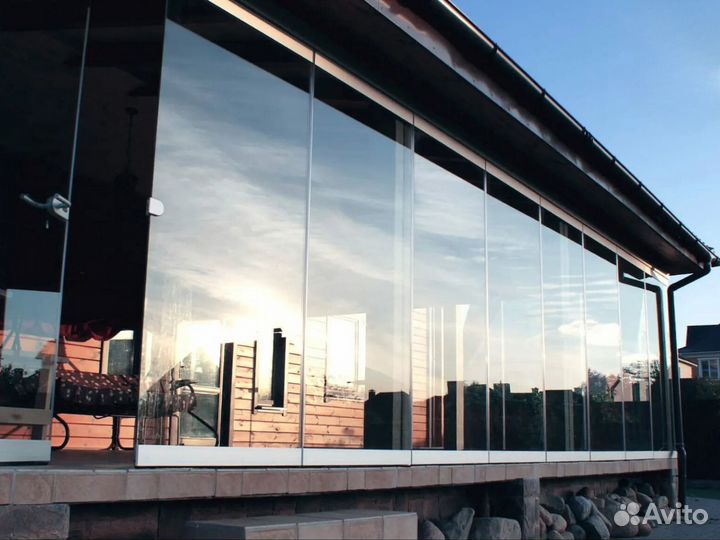 Безрамные окна / Безрамное остекление