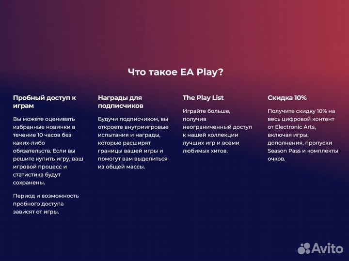 Подписка PlayStation PS Plus, EA Play 1 3 и 12 мес