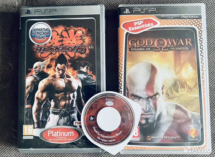 Диски на PSP Tekken 6 Gods of War