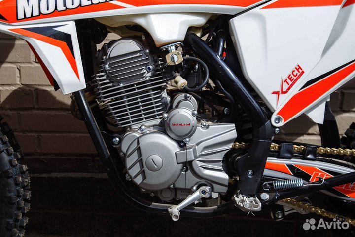 Мотоцикл эндуро Motoland SX250 оранжевый