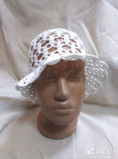 Панамка для девочки вязаная крючком