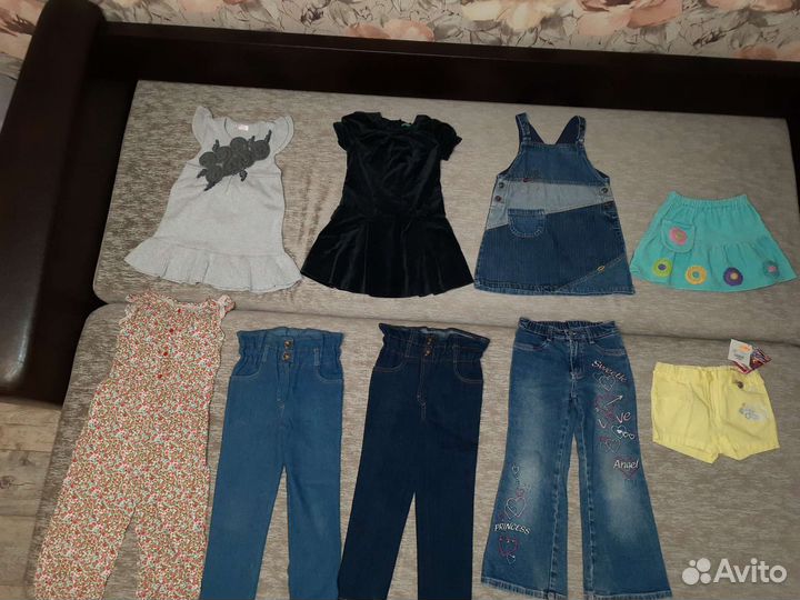 Пакет вещей на девочку 110р