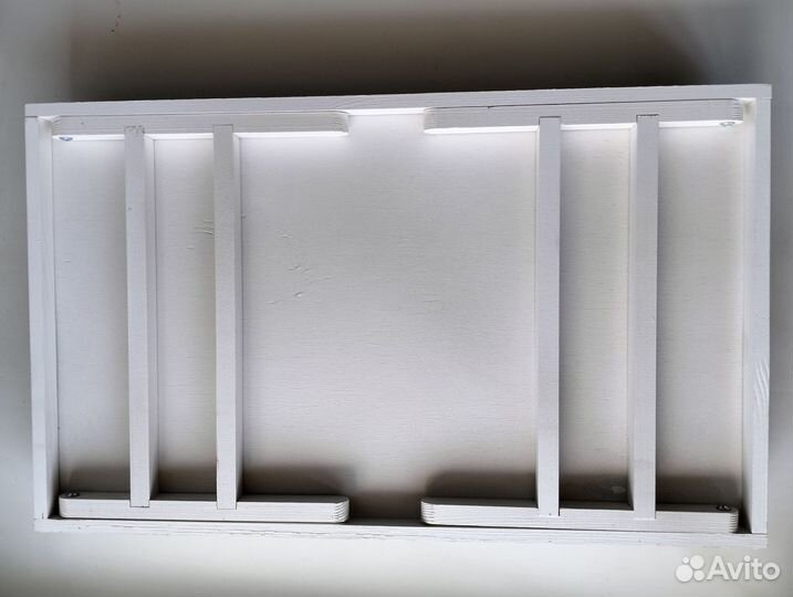 Столик поднос деревянный на ножках складной белый