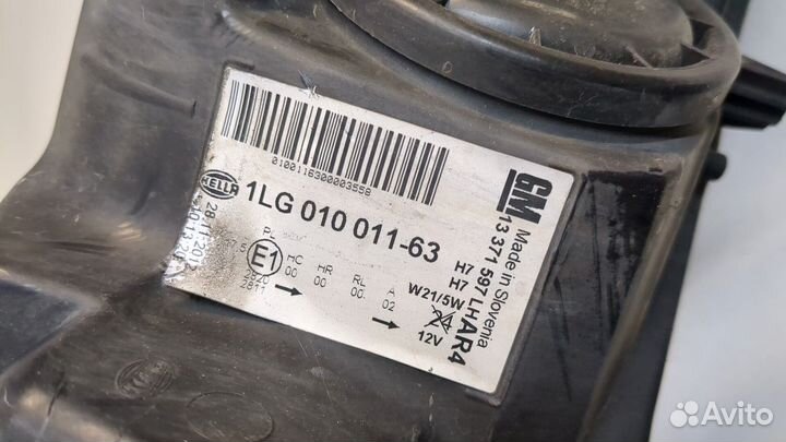 Фара (передняя) левая Opel Astra J, 2012