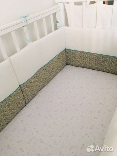 Комплект бортиков в кроватку Perina Лошадка