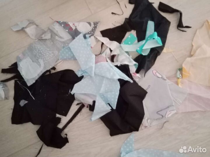 Обрезки ткани для рукоделия