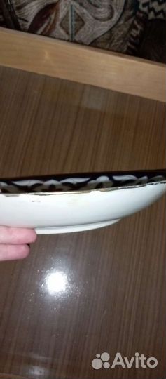 Фарфоровая большая тарелка пахта