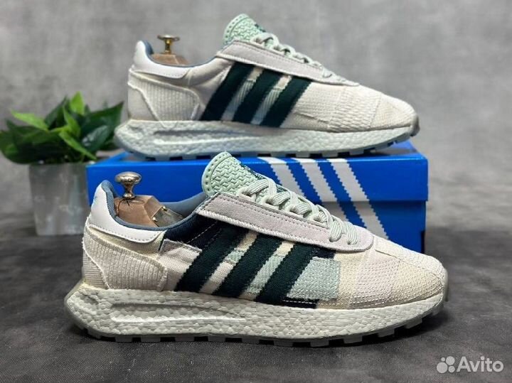 Adidas retropy E5 сер-зеленые разм. 45