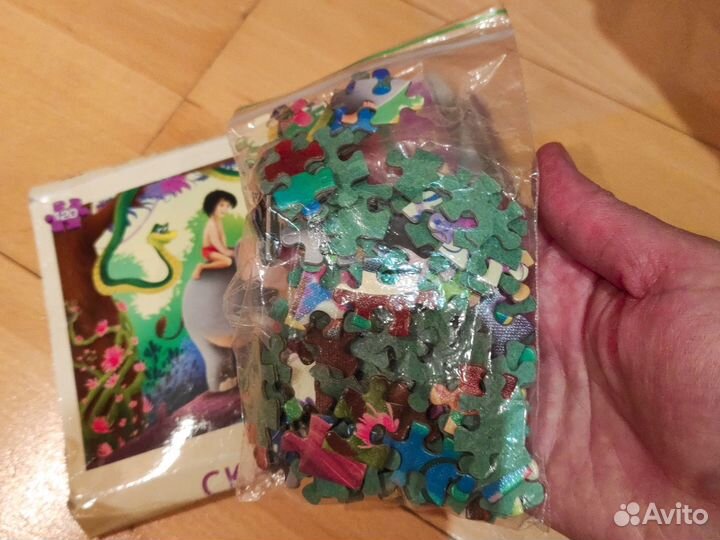 Пазлы 100 + пакетом