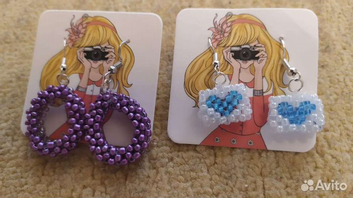 Серьги кольца