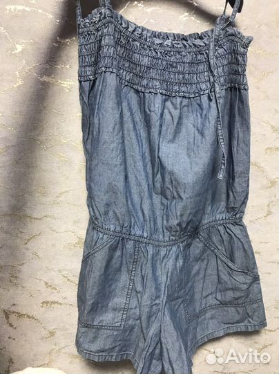 Комбинезон синий летний женский